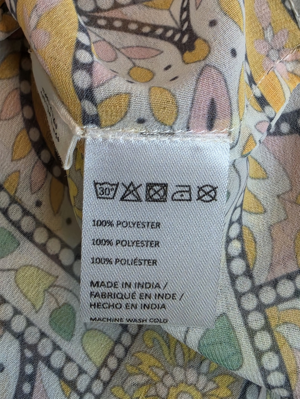 Anthropologie Tie-Front Paisley Kimono Wrap Top - One Size - Picture 6 of 7